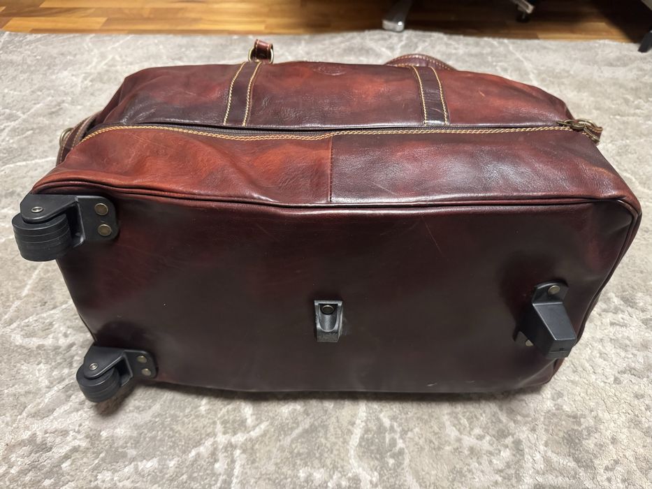 Włoska skórzana torba podróżna