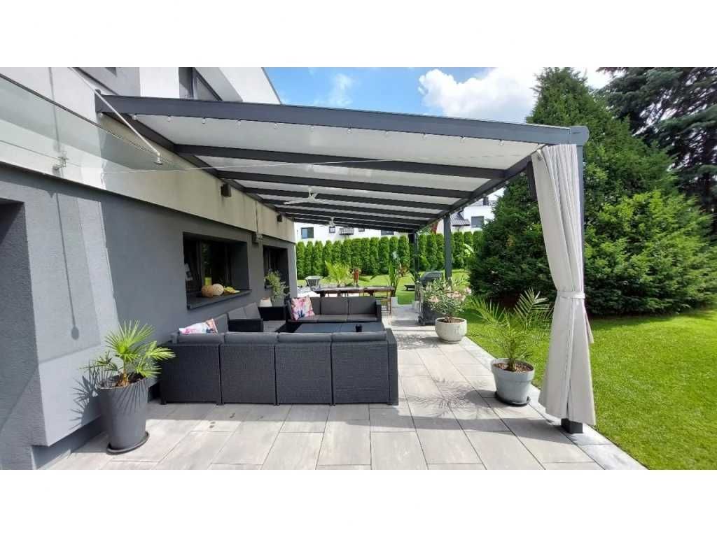 Zadaszenie aluminiowe PRO z dachem poliwęglanowym 300x806 m