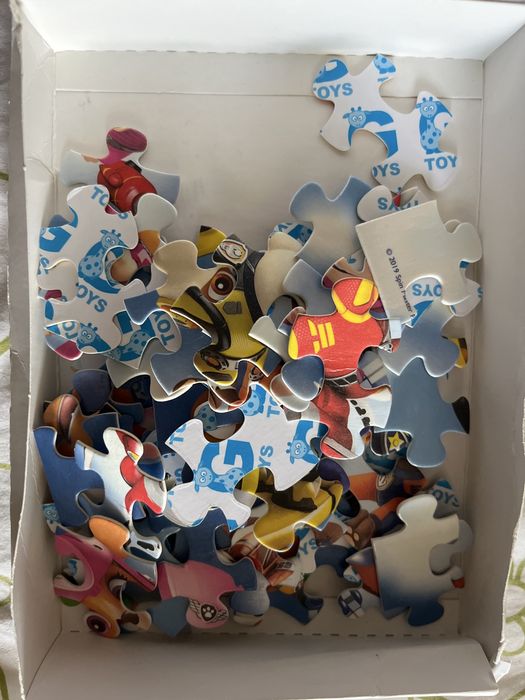 Паззлы щенячий патруль 70 штук + постер