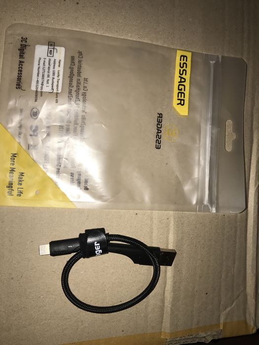Кабель Essager USB Lightning провод для Apple