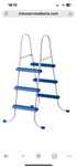 Escada Intex para piscina elevada