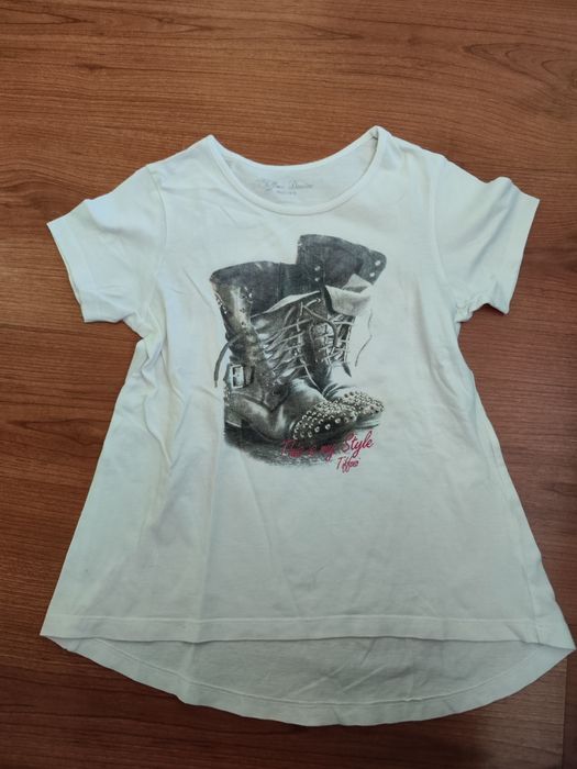T-shirt branca de menina da Tiffosi