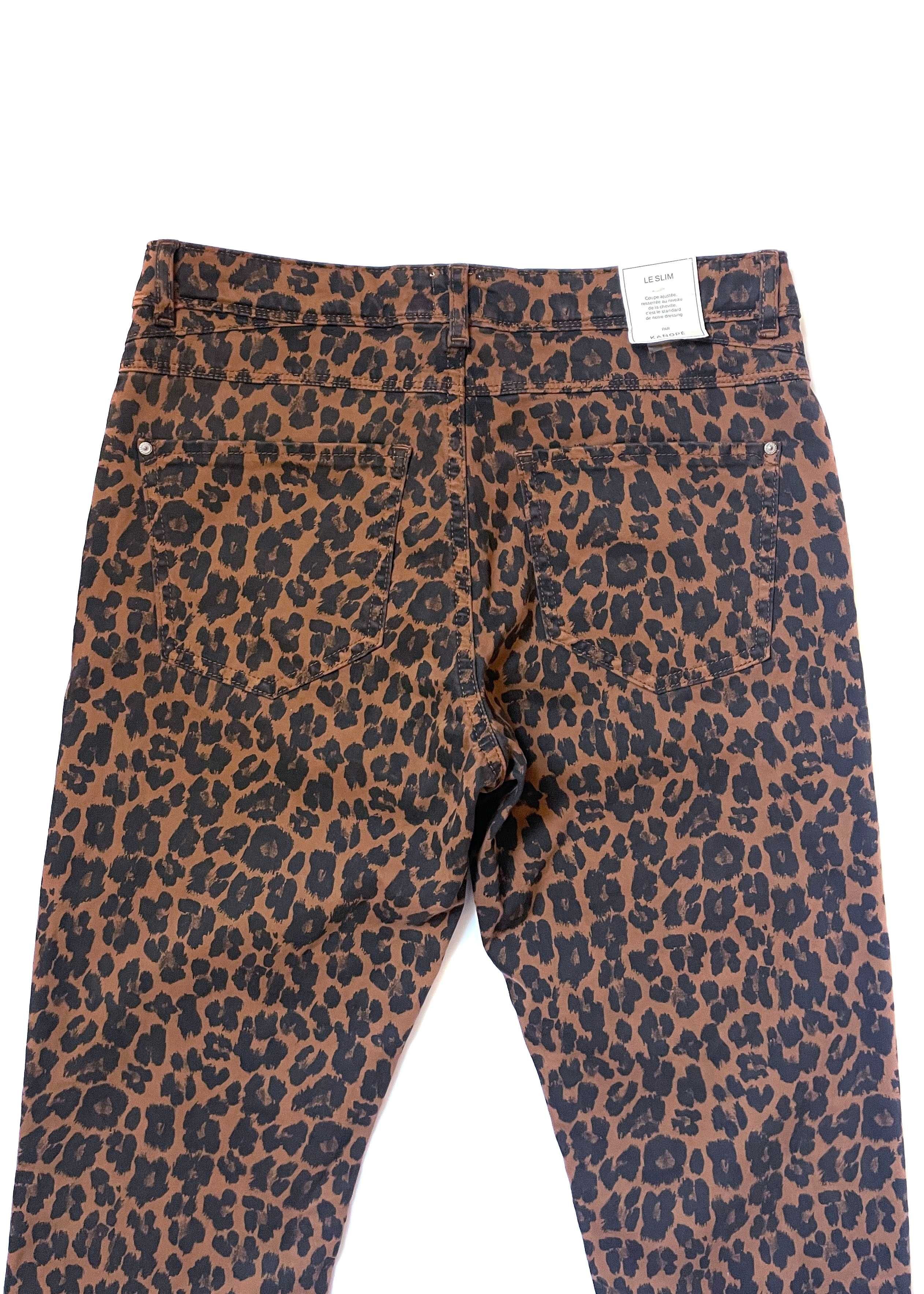 Леопардовые джинсы Kanope slim fit, S/M