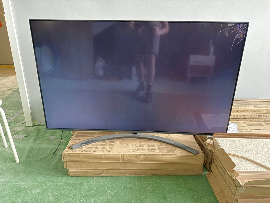 LG 55" NanoCell 55NANO816NA – uszkodzona matryca + pilot, HDMI, uchwyt