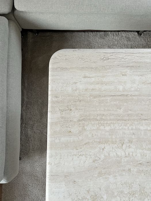 Trawertyn 100% stolik ława stół kamienny marmurowy naturalny