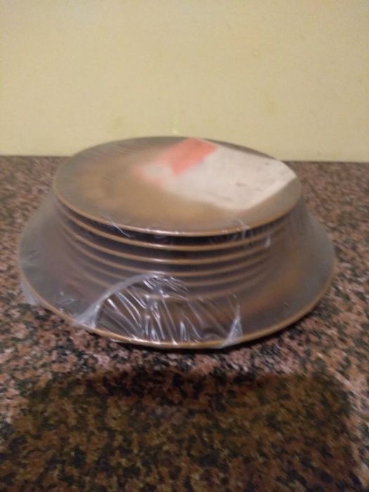 Zastawa, talerzyki, garnitur do ciast. Retro-Vintage.