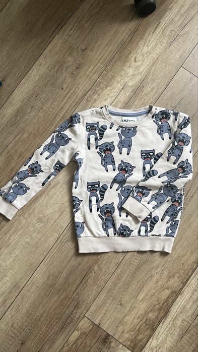 Bluza dziecieca w szopy/ koty 110/116