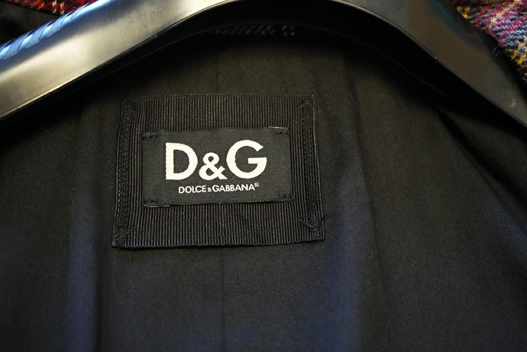 Демисезонное шерстяное пальто "D&G"