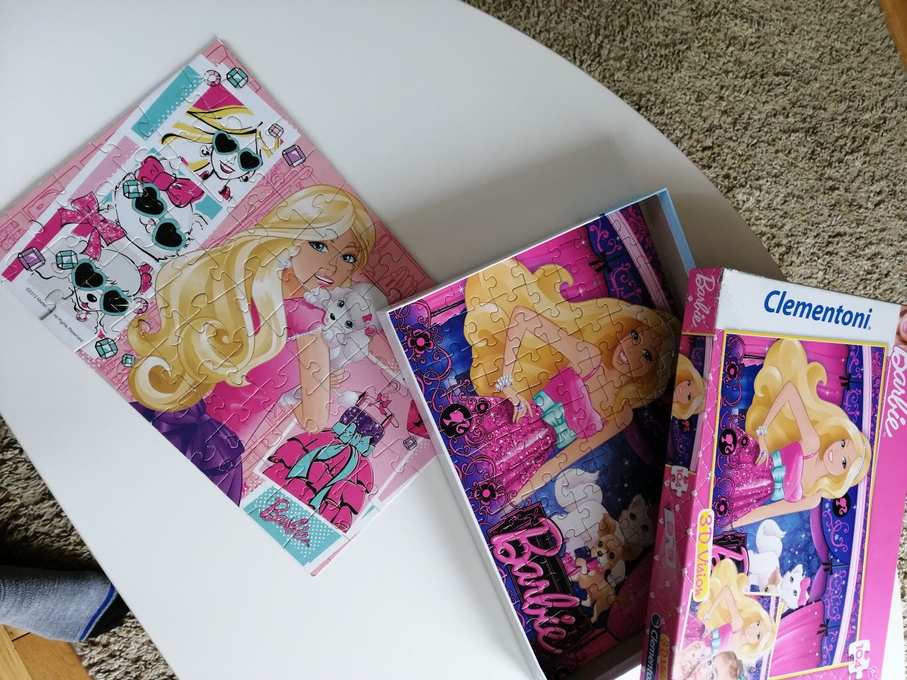 Zestaw Barbie puzzle x 2