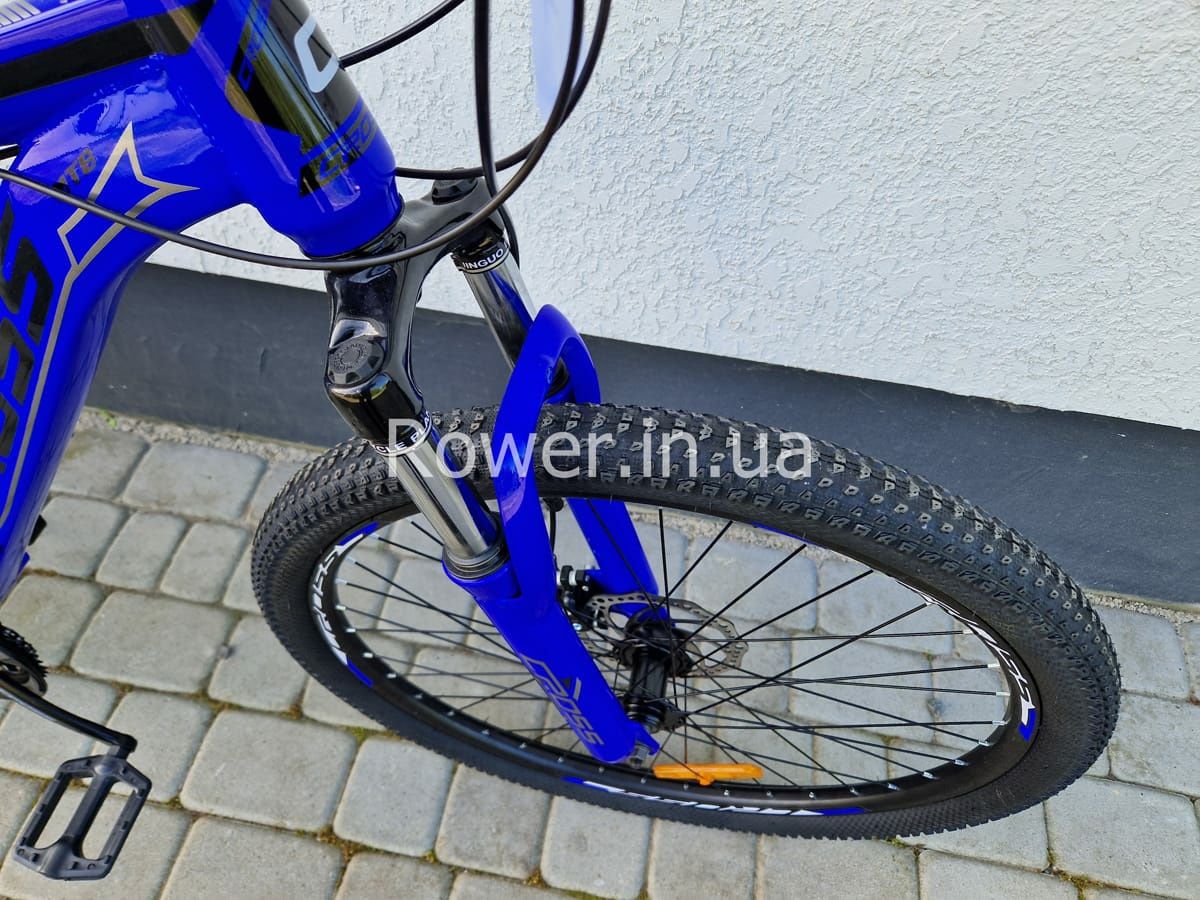 Новинка! Велосипед дискові гальма Cross 26" Stinger Рама-15" blue