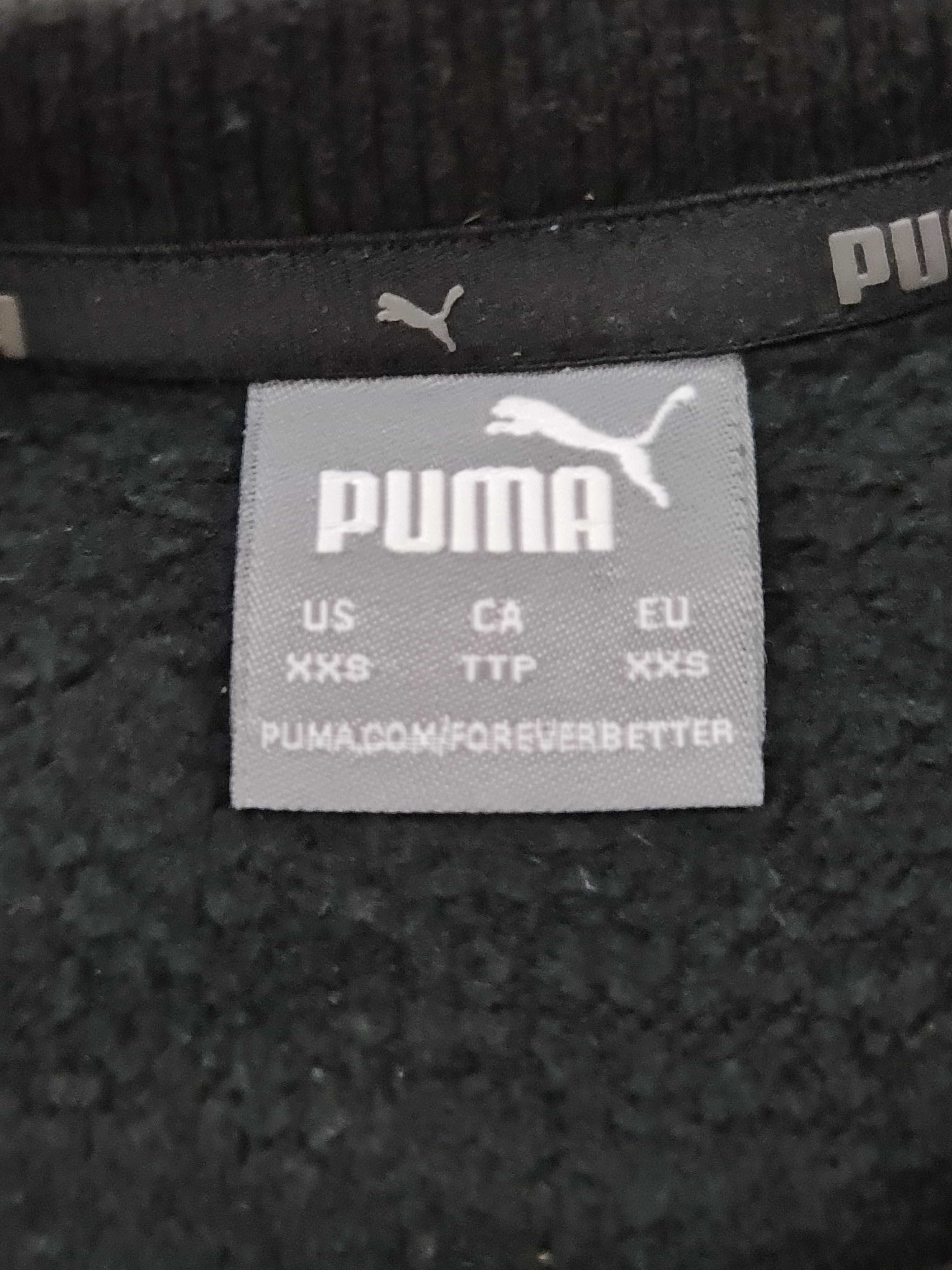 Bluza Puma crewneck Rozmiar XXS / XS / S Logo Czarna Oryginalna