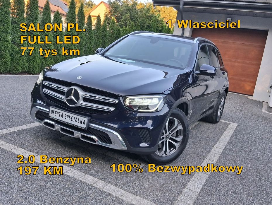Mercedes-Benz GLC Salon PL., 77 tys Km, 100% Bezwypadek, 4x4, Kamera, Lift