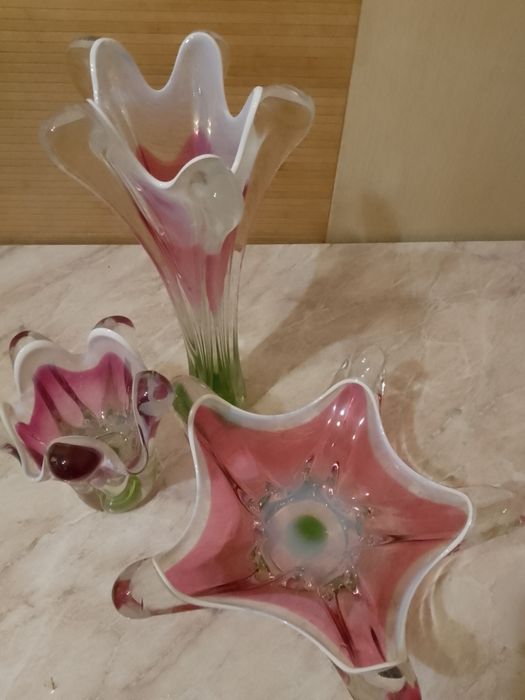 Вази із богемського скла