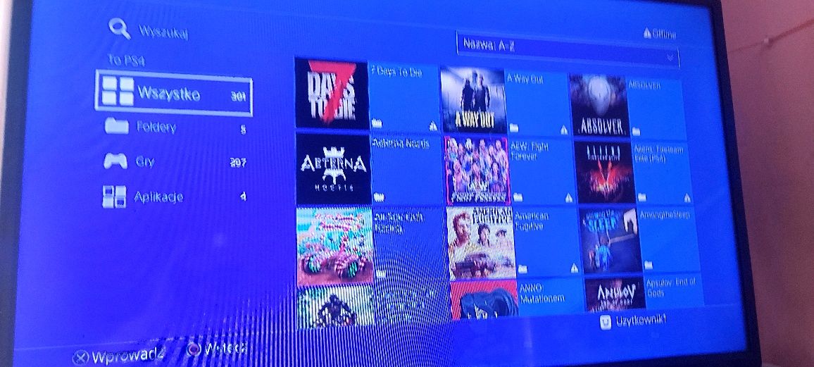 Konsola ps4 slim z softem 11.00 golden hen+300gier