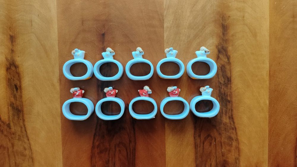 Nowe świąteczne obrączki pierścienie do serwetek