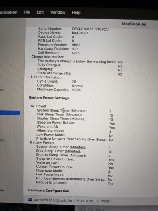 MacBook Air m2 16/256gb