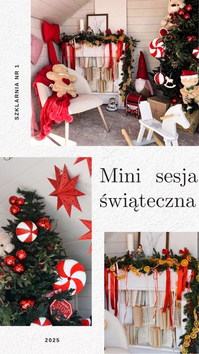 Mini sesje świączne 2025 szklarnia studio dom