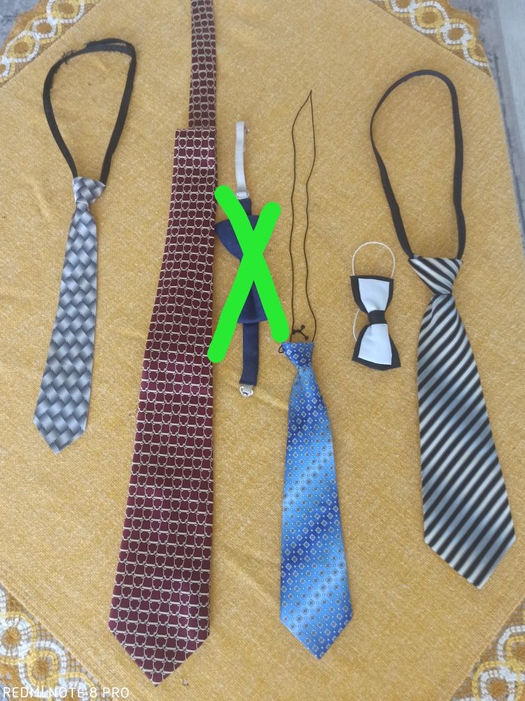 Хлопчачі краватки, галстуки, метелики, підтяжки, ремені, пояси