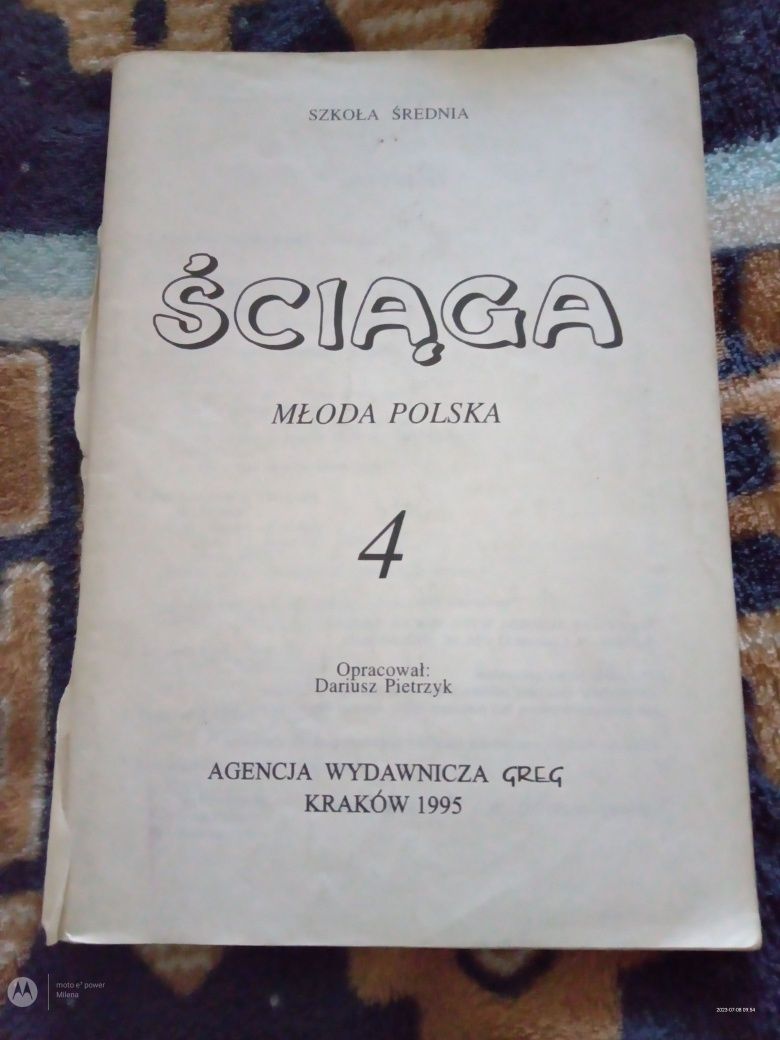 Sprzedam pomoc naukową ściąga młoda polska 4 1995 rok
