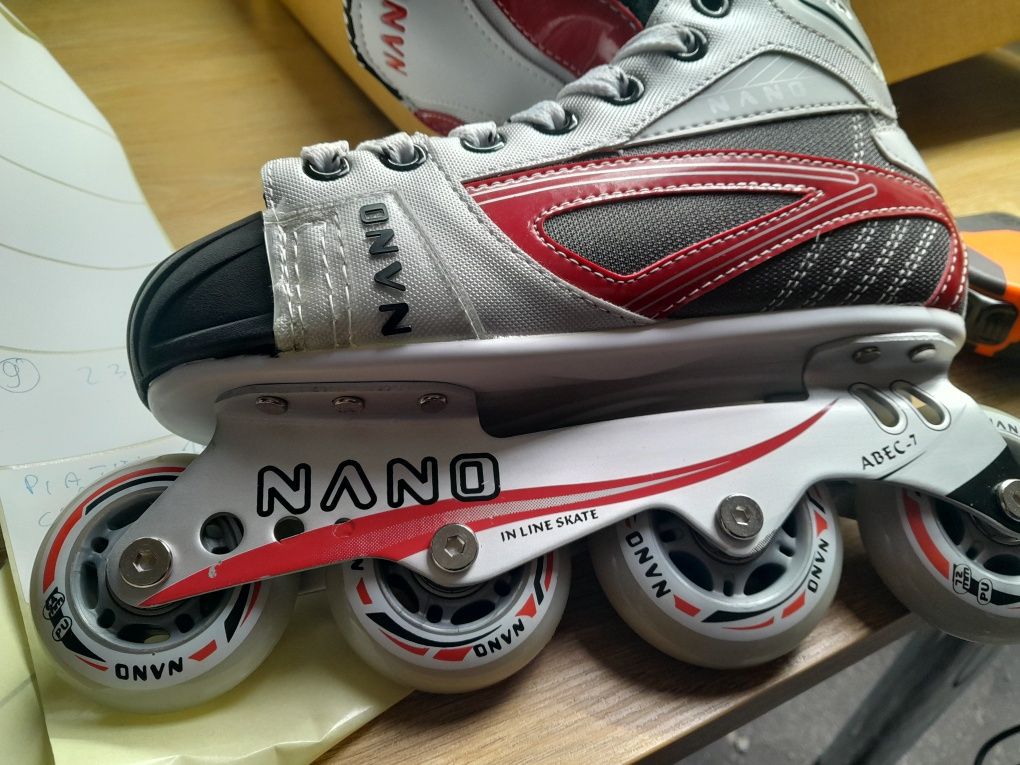 rolki Nano in-line skates ABEC 7, rozmiar 40 model pw-405e wiązane
