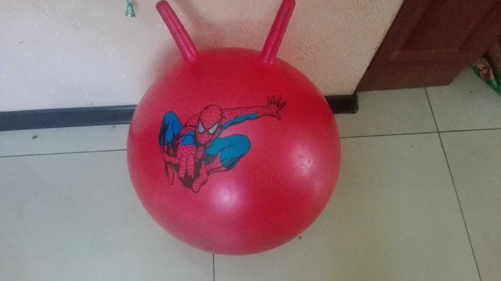 Spider Man Мяч Для Фитнеса с РОжками Круг Нарукавники