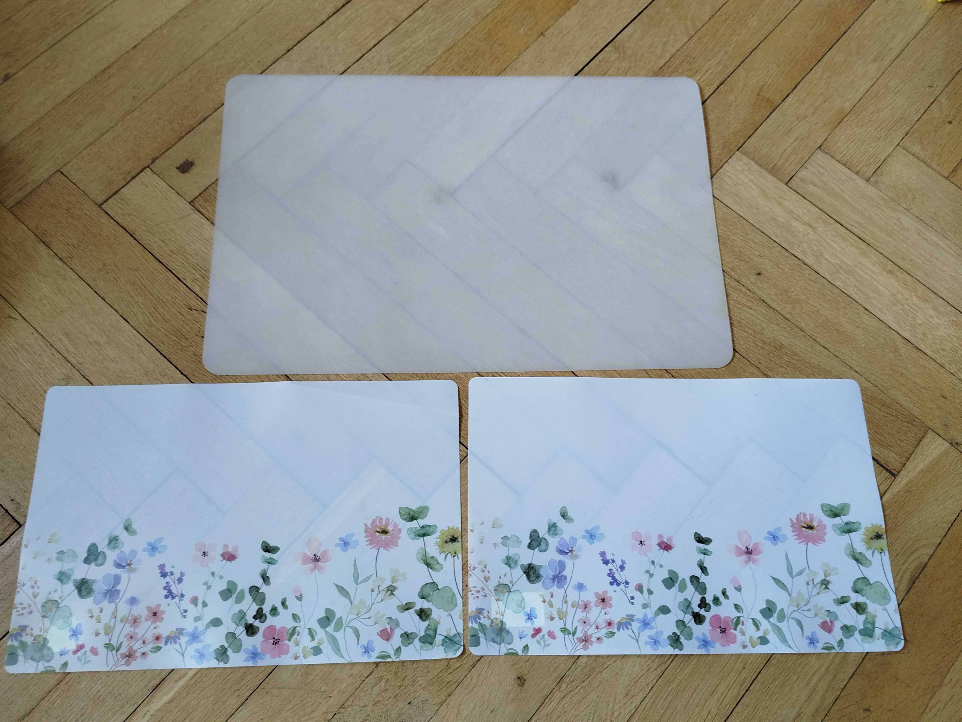 Zestaw podkładek na biurko stół 43 x 28 cm, 58 x 38 cm