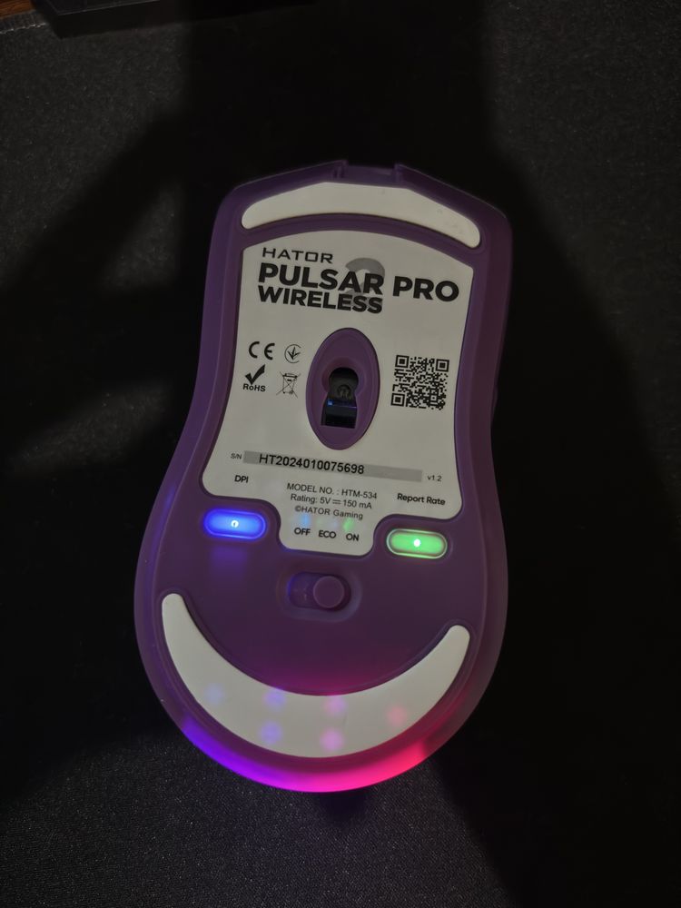 Продам Мишку бездротову ігрову Hator Pulsar 2 PRO Wireless Lilac