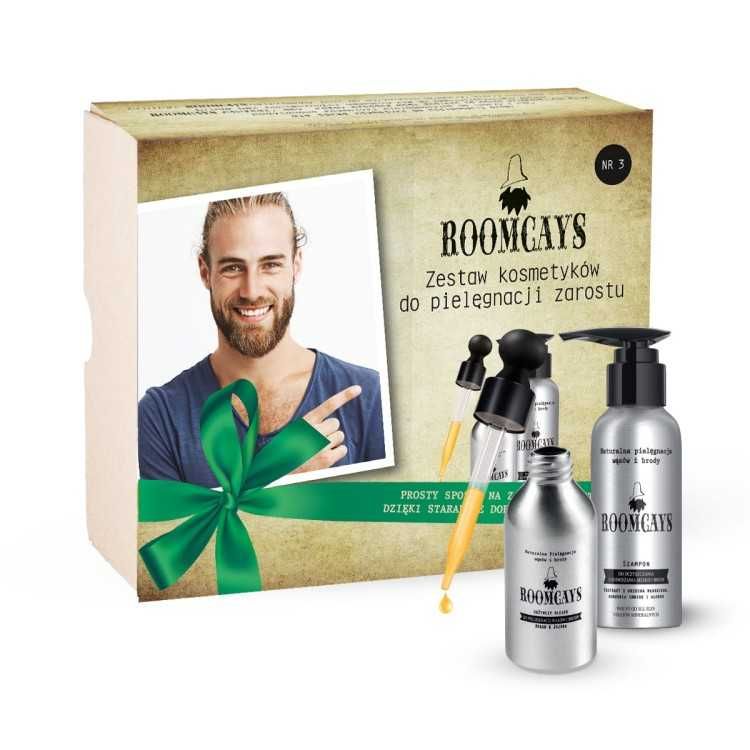 Набір для догляду за бородою Roomcays олійка + шампунь
