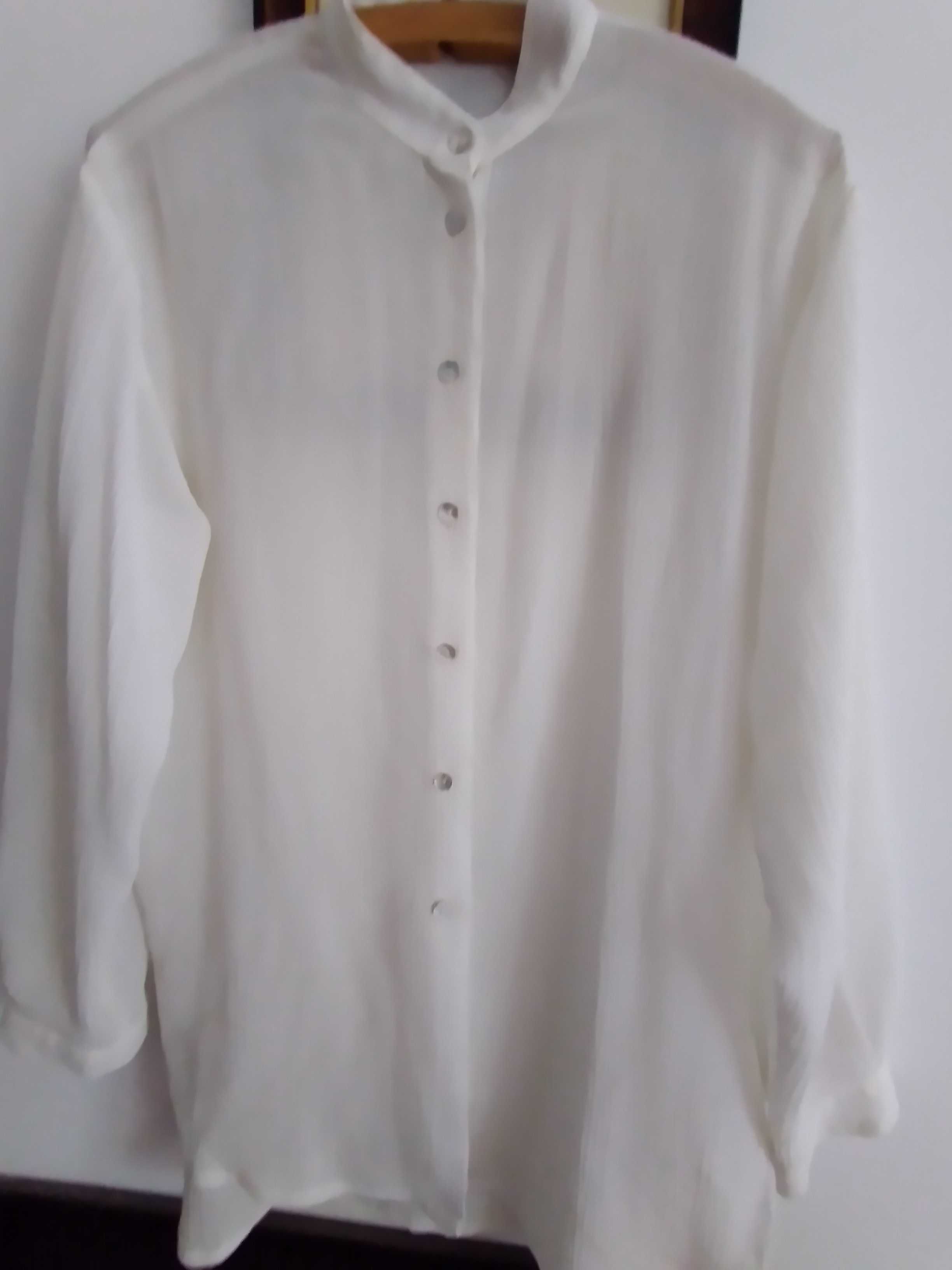 Elegancka biała bluzka z GEORGE Collection rXL niegniotąca się.