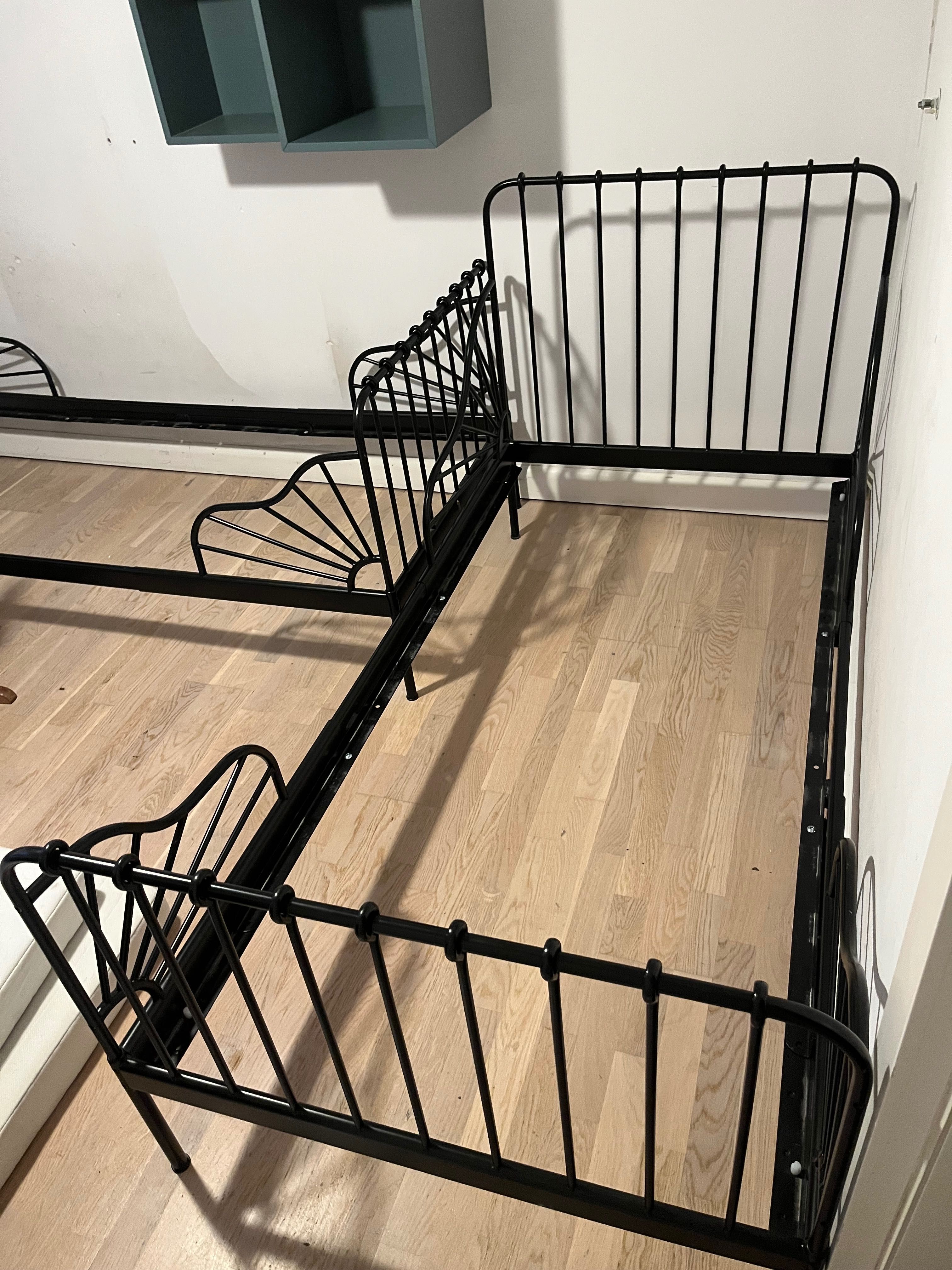 Łóżko dziecięce IKEA minen czarne