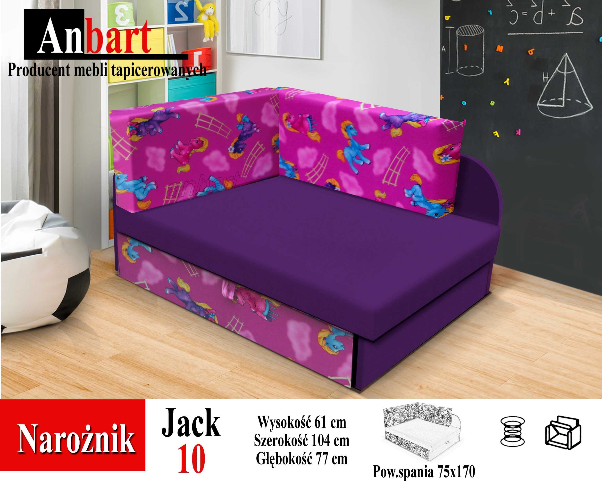 Narożnik DZIECIĘCY Kubuś Sofa Rozkładana Funkcja spania Dostawa