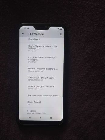 Xiaomi MI A2 Lite. 4Gb ОЗУ (аналог redmi 6 pro на android One)