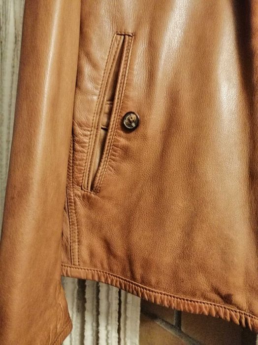 Blusão pele Massimo Dutti 44 qualidade grande desconto