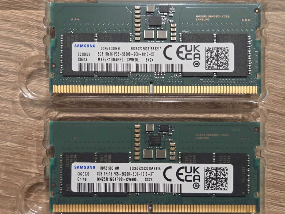 Zestaw pamięci RAM Samsung 16GB (2x8GB) DDR5 SODIMM 5600MHz CL46