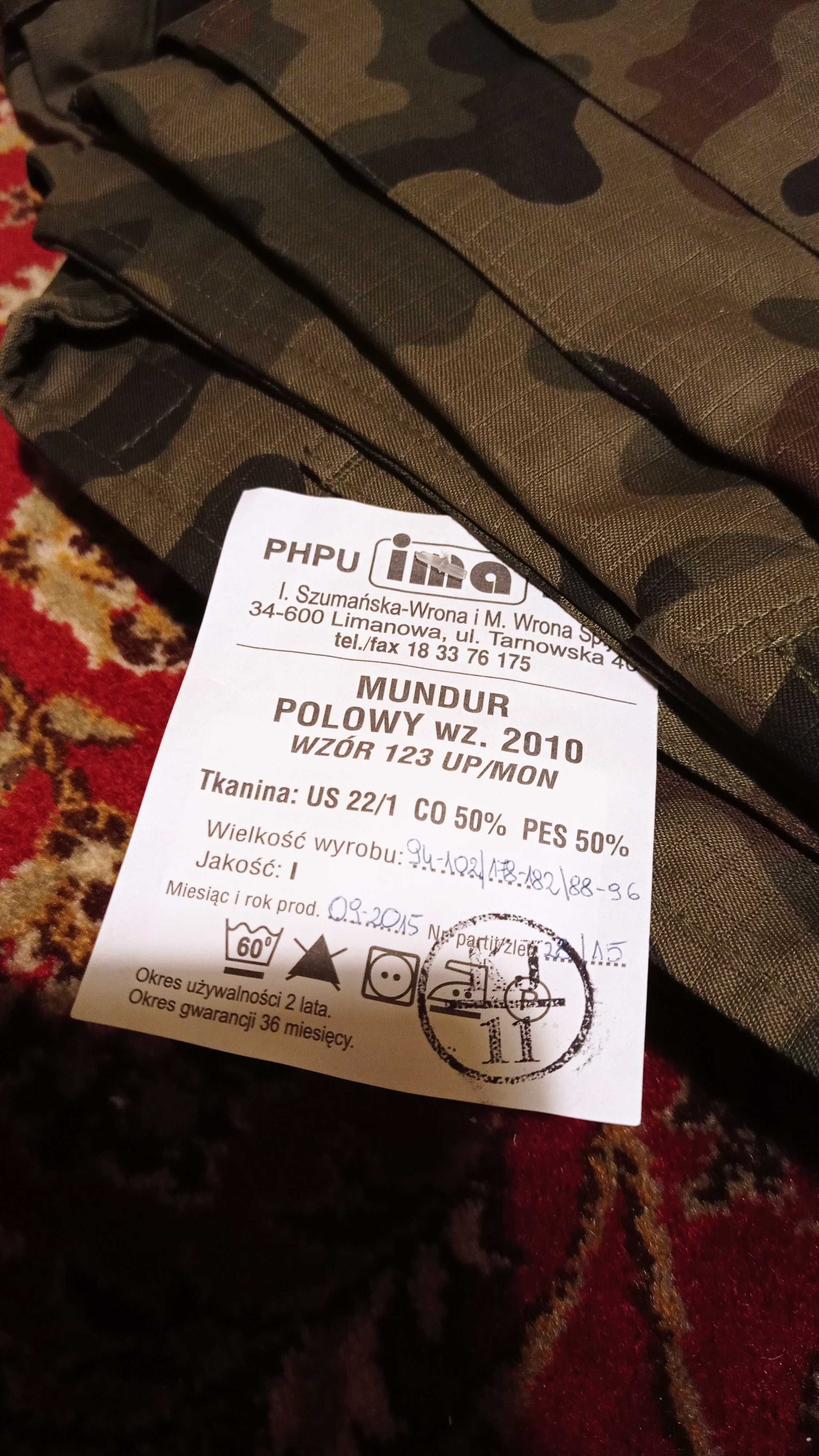 mundur  torby wojskowe bielizna letnia