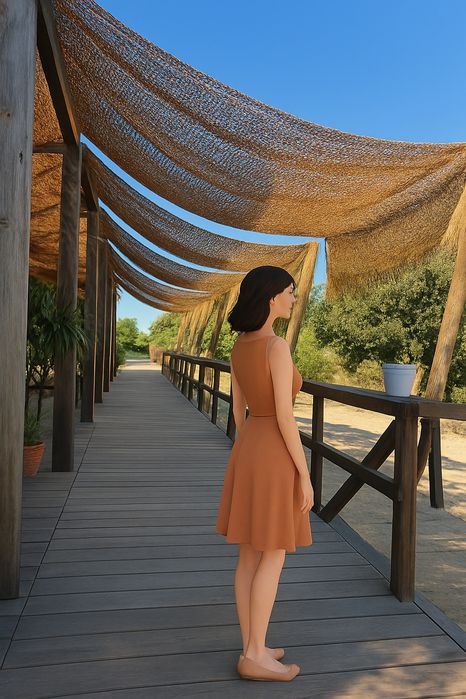 Rede geotextil de juta