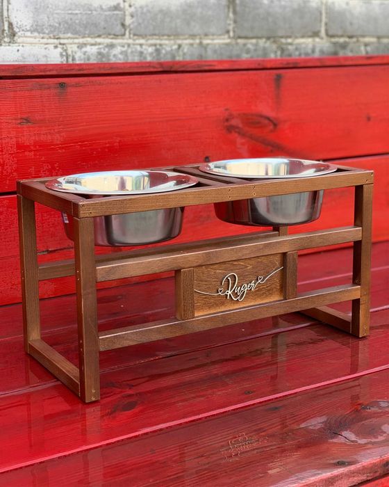 Подарунок для собаки! Підставка для лабрадора, миски 1,8 л в комплекті