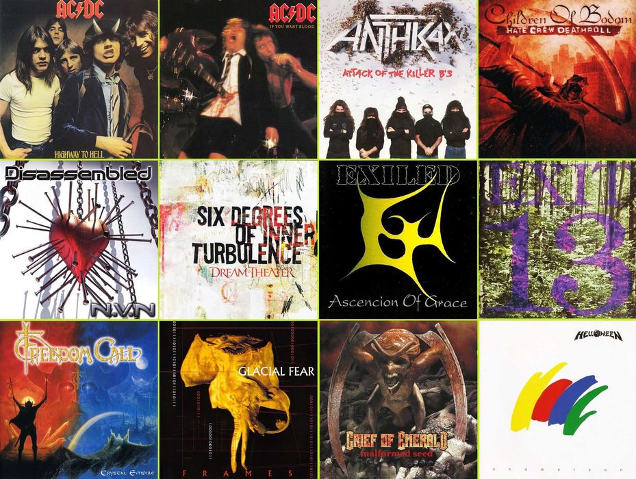 60 CDs - METAL - Raros - Muito Bom Estado