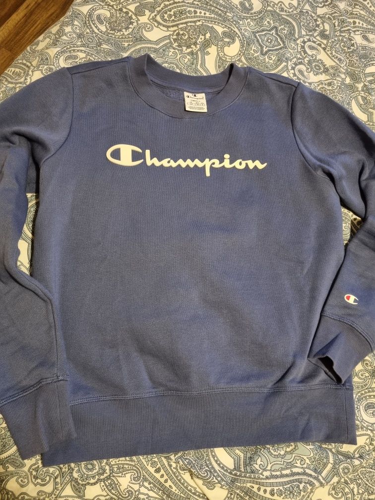 Bluza Champion S - jak nowa crewneck legacy blue