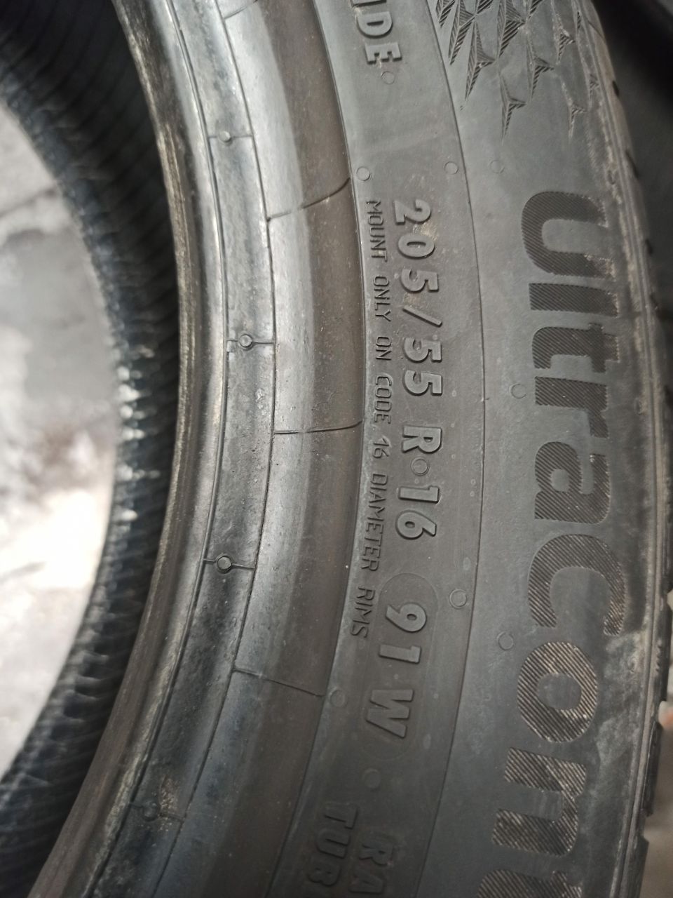 2x 205/55R16 91W Continental UltraContact 6,4mm 2022
