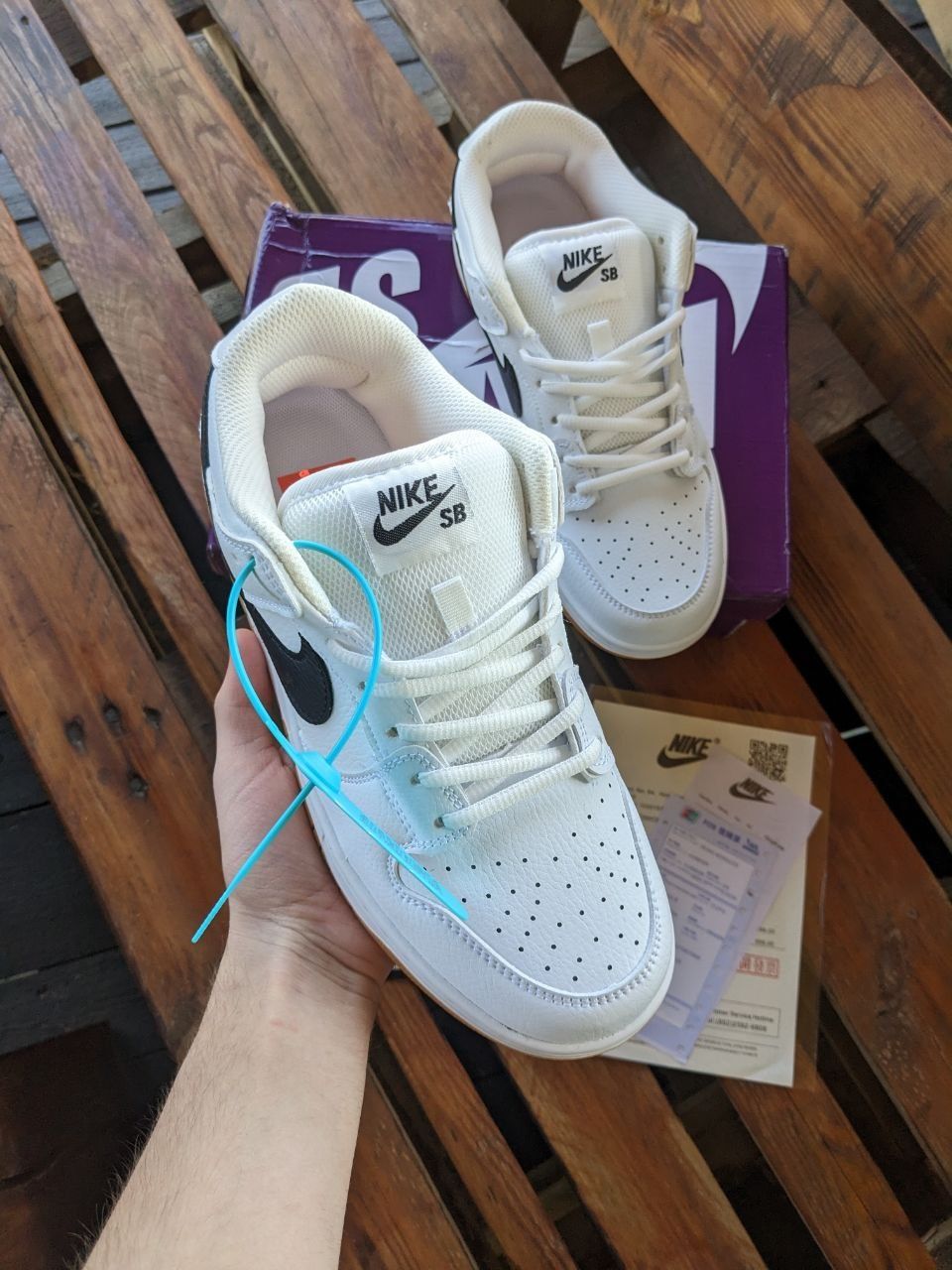 Кросівки Nike sb dunk low white