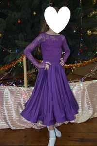 Платье для стандарта на рост 135-145 см, бейзик, бейсик, бальное