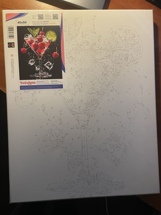 Картина по номерам новая на кухню