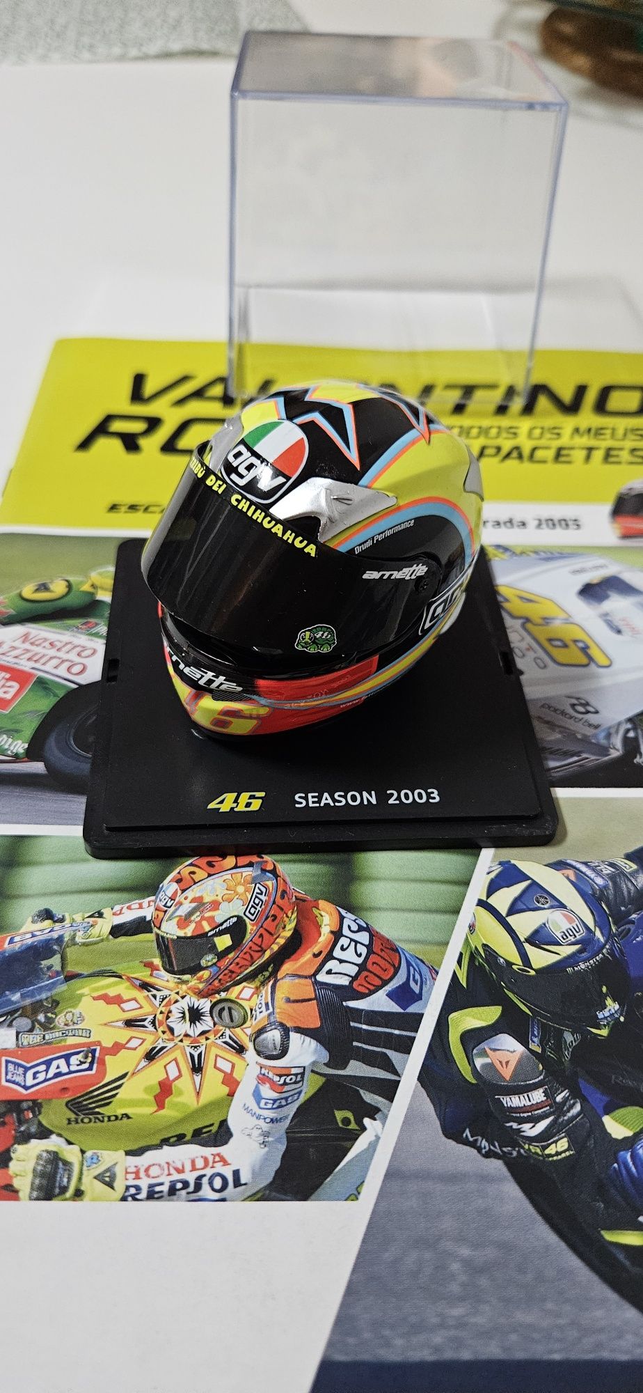 Mini capacete Valentino rossi