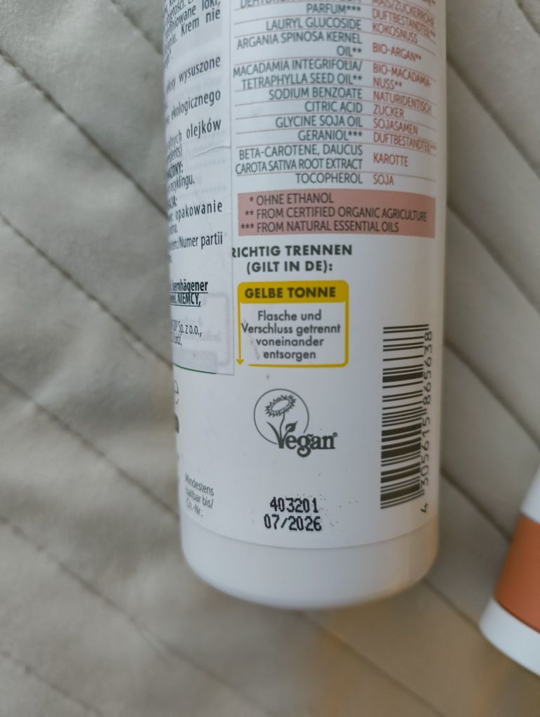 ALTERRA Curly Waves Szampon Odżywka do włosów kręconych Makadamia
