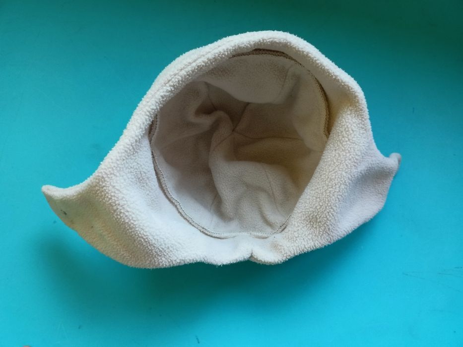 Czapka uszatka pilotka beżowa rozm. 86-92