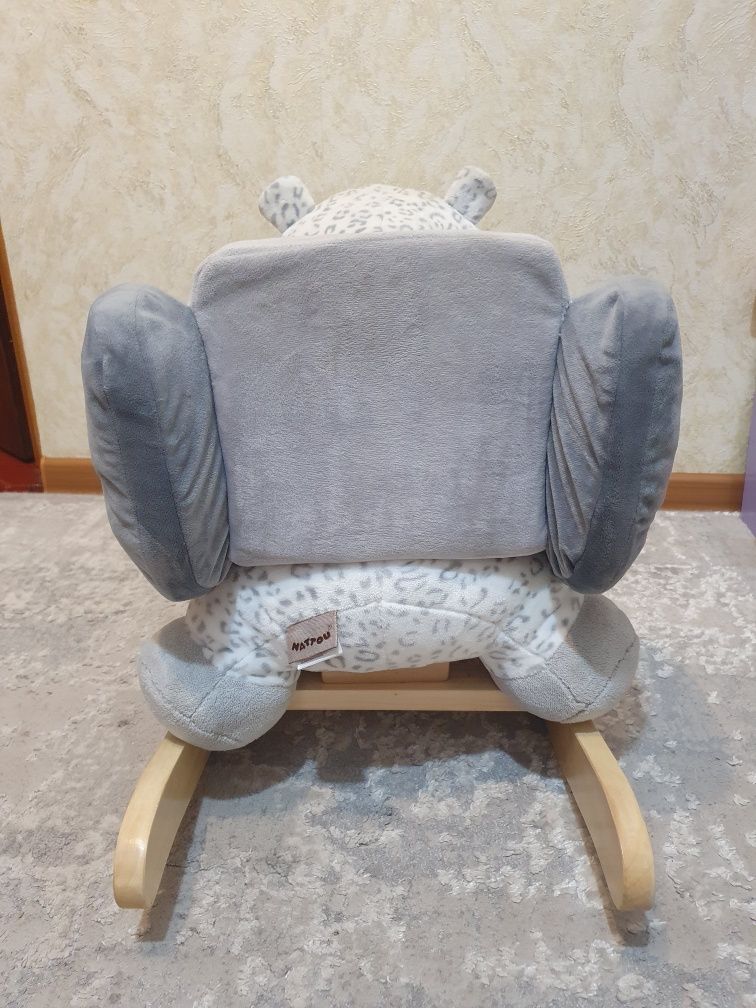 Крісло гойдалка кресло качалка Nattou Леопард Лея для діток