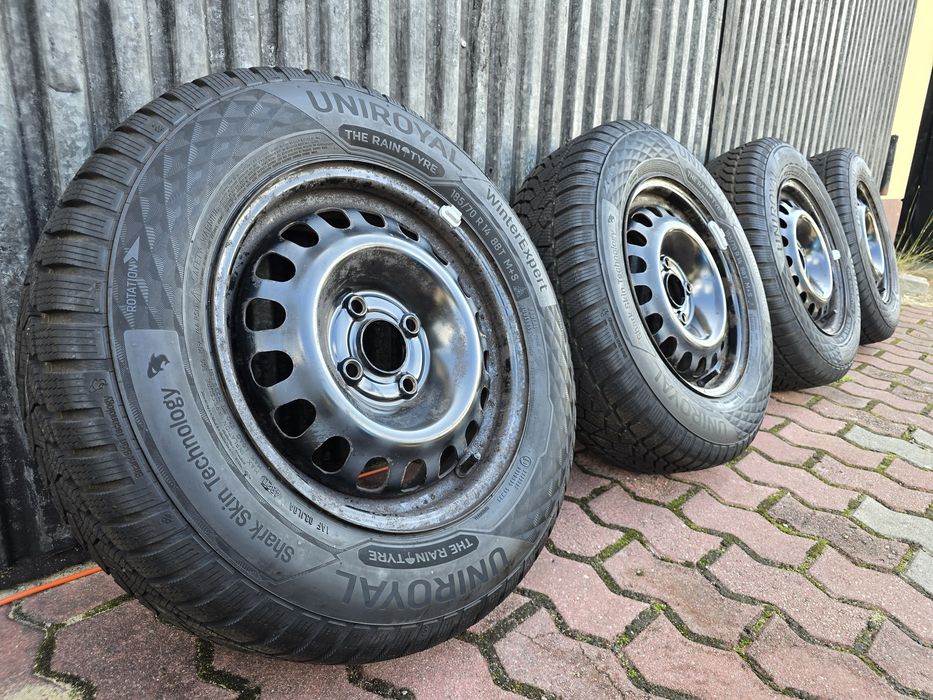 Felgi z oponami 185/70R14 Opel Corsa D 4x100 E Astra Combo Meriva Adam