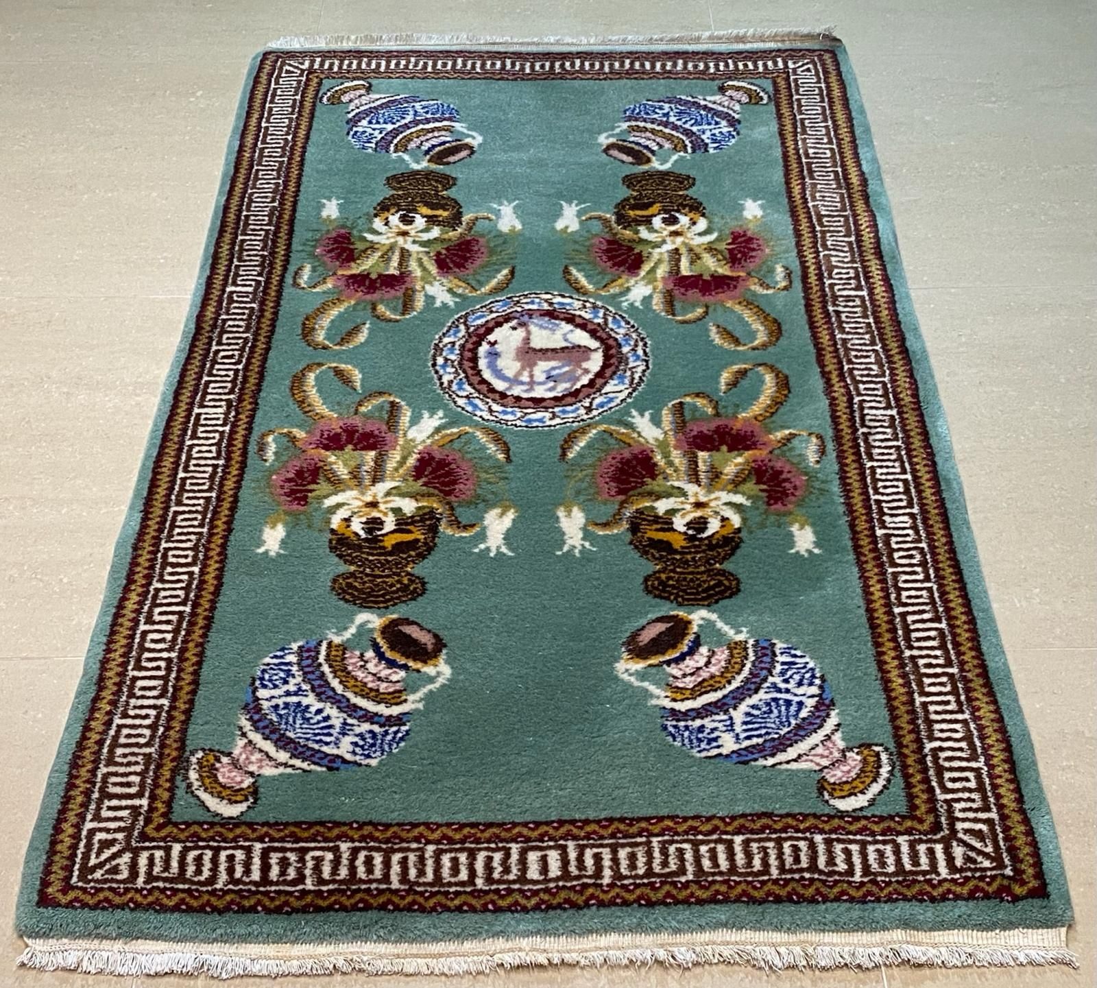 Chiński Aubusson 160 # 88 Ręcznie tkany wełniany dywan z Chin