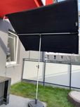 Parawan balkonowy ACTIVE 180 x 130 cm - parasol uchylny + stojak